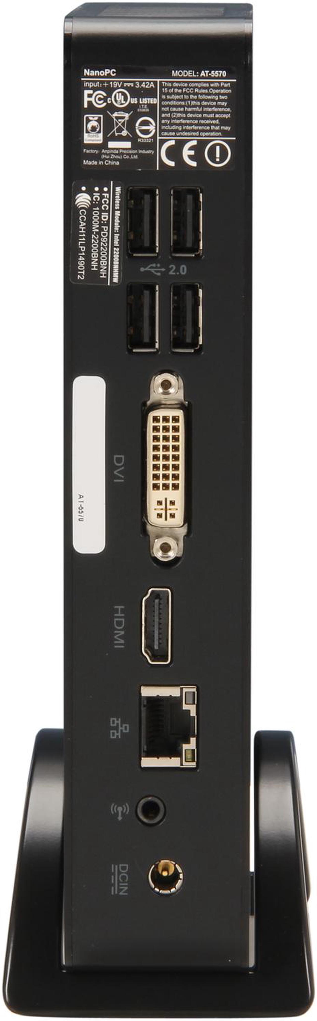 Alt view image 4 of 5 - Foxconn Brazos AT-5570 AMD A45 (Hudson D1) Black Mini / Booksize Barebone System