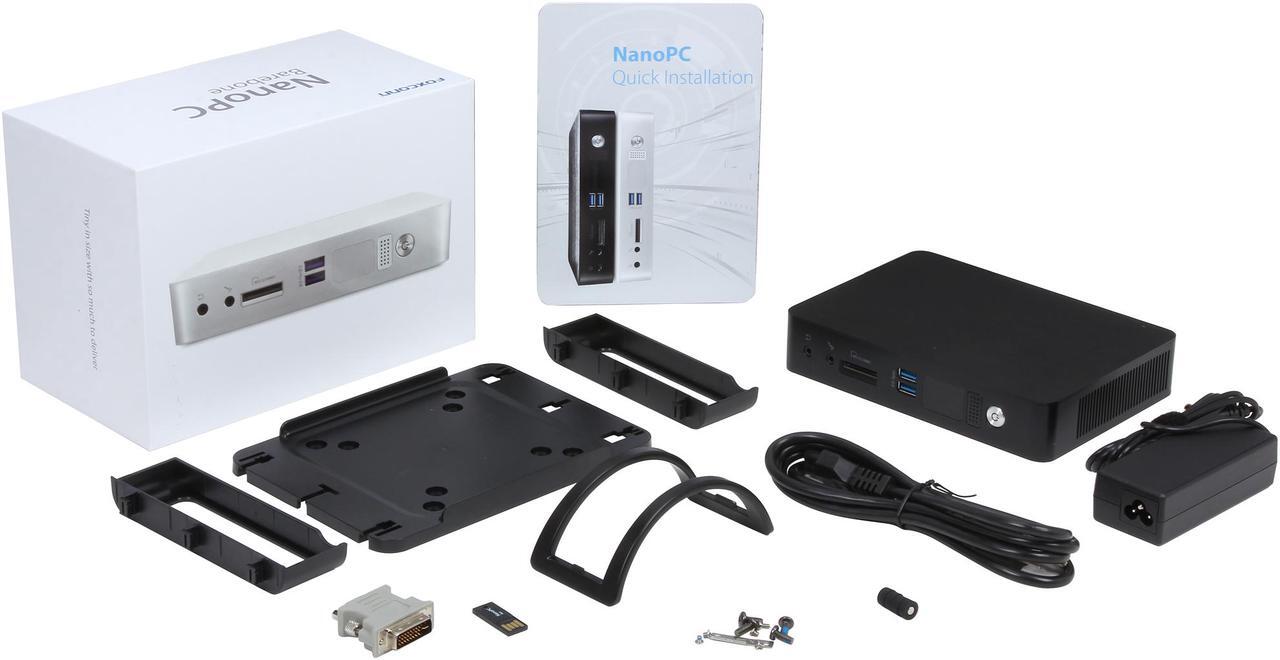 Alt view image 9 of 8 - Foxconn NanoPC AT-7530 Mini / Booksize Barebone System