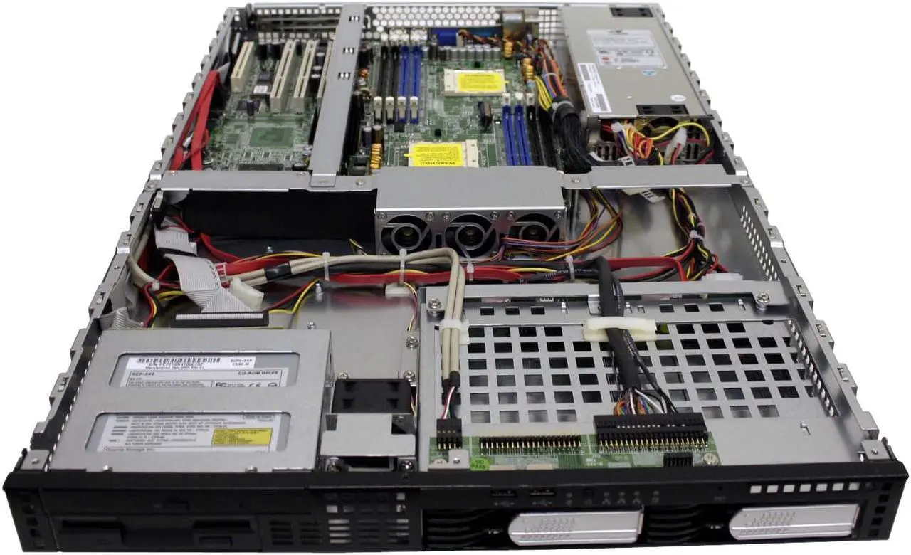 Alt view image 7 of 10 - TYAN B2882G28S2H 1U Rackmount Barebone Server Dual 940 AMD 8131 + 8111 DDR 400/333/266
