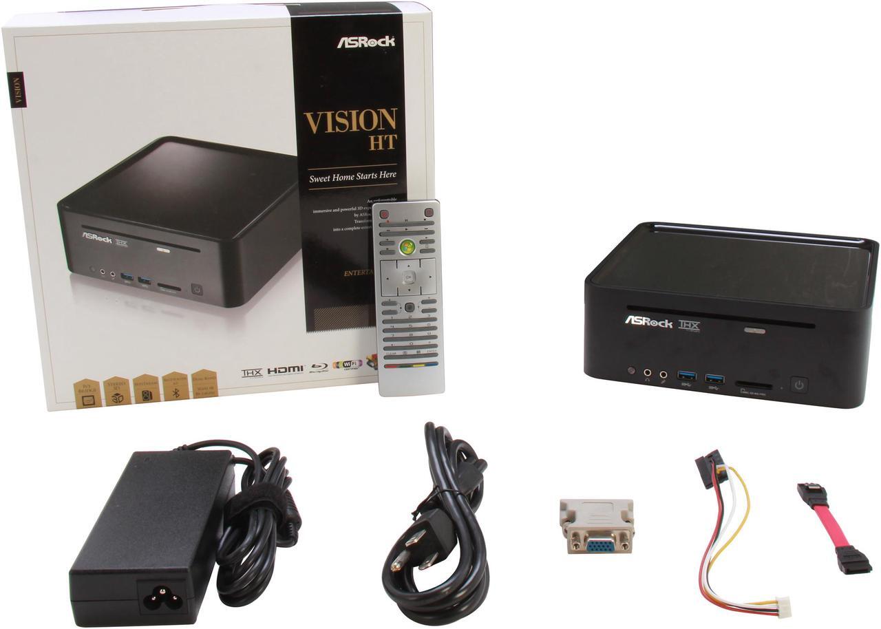 Alt view image 6 of 6 - ASRock VISION HT 321B Intel HM77 1 x HDMI Barebone