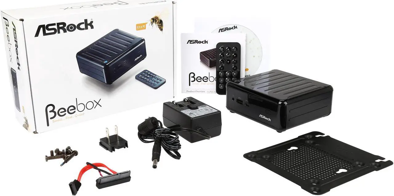 Alt view image 8 of 7 - ASRock Beebox N3000/B Mini / Booksize Barebone System