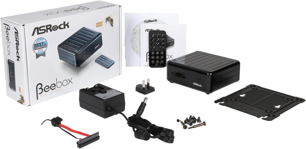 Alt view image 7 of 7 - ASRock BEEBOX J3160 Black Barebone Systems - Mini / Booksize Win7 Support