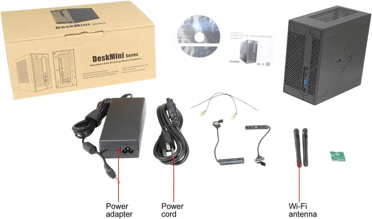 Alt view image 10 of 9 - ASRock DESKMINI 310W Intel Socket LGA1151 Intel H310 Mini / Booksize Barebone System