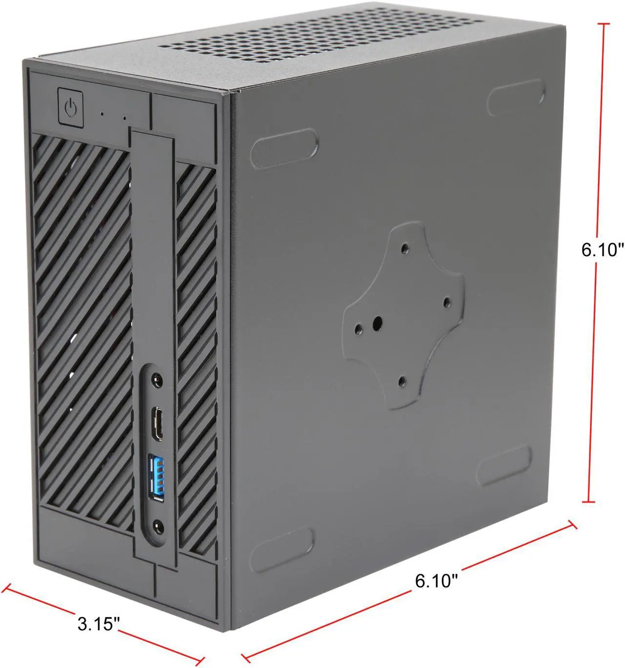 Alt view image 3 of 9 - ASRock DESKMINI 310W Intel Socket LGA1151 Intel H310 Mini / Booksize Barebone System