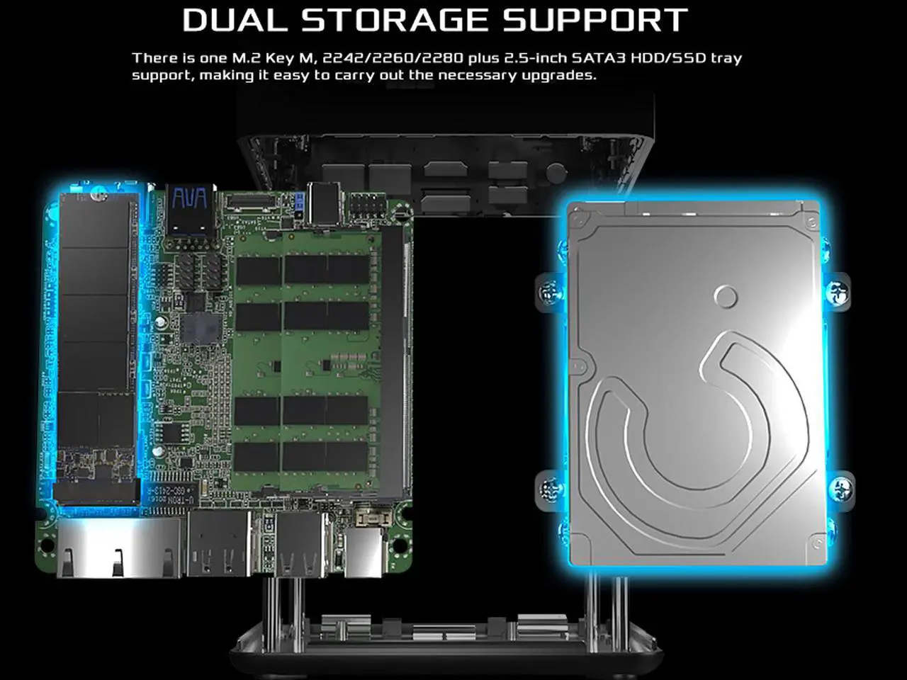 Alt view image 6 of 11 - ASRock Industrial AMD Barebone 4X4 BOX-4500U SoC Faned Embedded BOX PC (Includes AMD Ryzen 5 4500U)