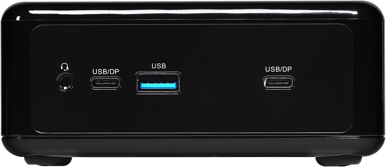Alt view image 4 of 4 - ASRock Industrial NUC BOX-1240P Black Fanned Barebone Intel 12th Gen Core Pro i5-1240P Intel Iris Xe Graphics Quad-Display (Included 2 outputs from Type-C) 2 x 2.5 Gigabit LAN