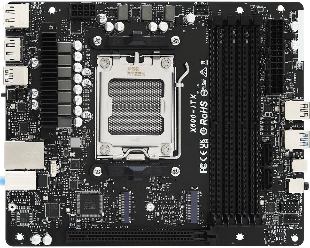 Open Box: ASRock DeskMeet X600 Series Barebone mini PC , Supports AMD Socket AM5 Ryzen(TM) 9000&8000&7000 Series Processors, up to 65W, support 4 x DDR5 DIMMs, up to 7200+ MHz (OC), 256GB Memory. - Newegg.com - Open Box condition - Image 11