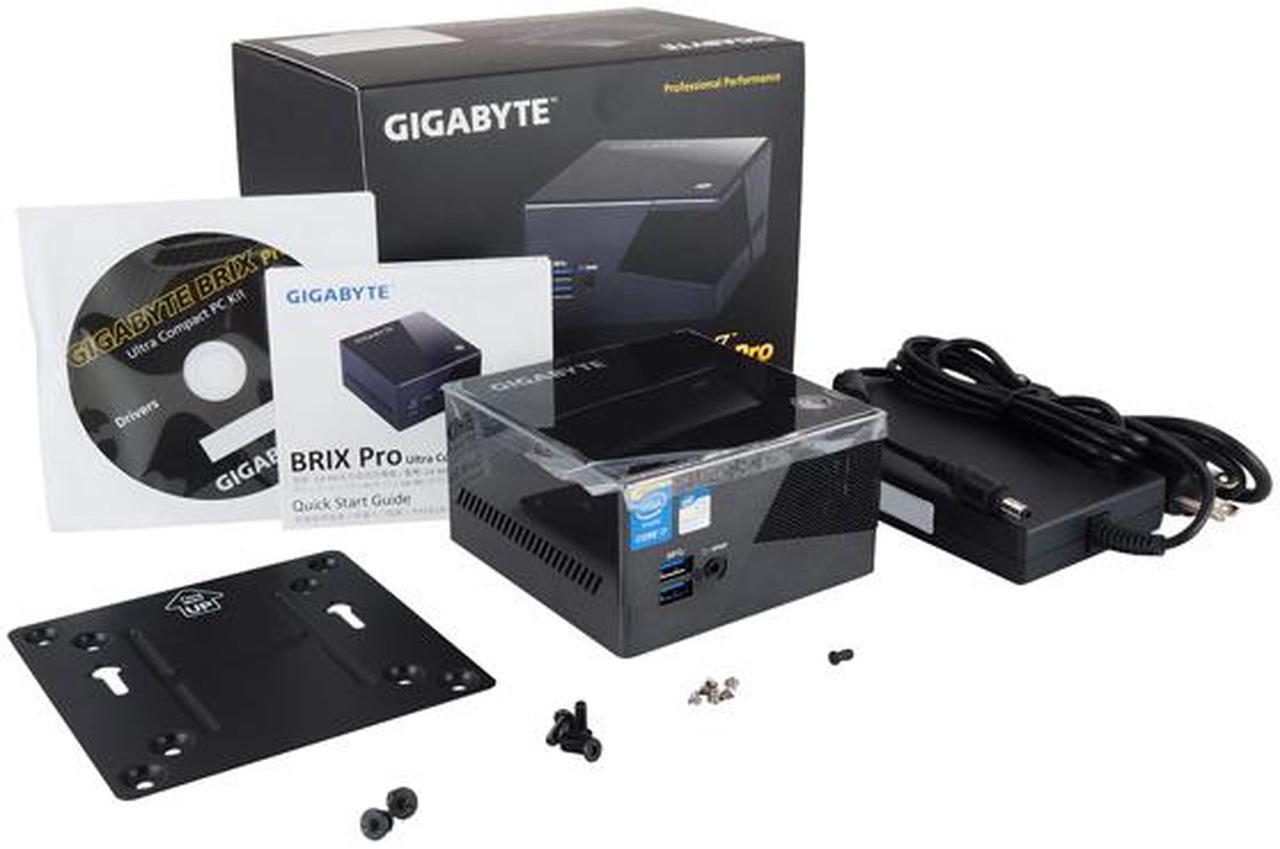 Alt view image 4 of 5 - Gigabyte BRIX GB-BXi7-5775, Intel 5th Gen Core i7 Processor, Iris Pro 6200 On-board Graphics, Supports 2.5" HDD x 1, mSATA SSD Slot x 1, Ultra Compact PC Design with 4k Resolution Output via HDMI