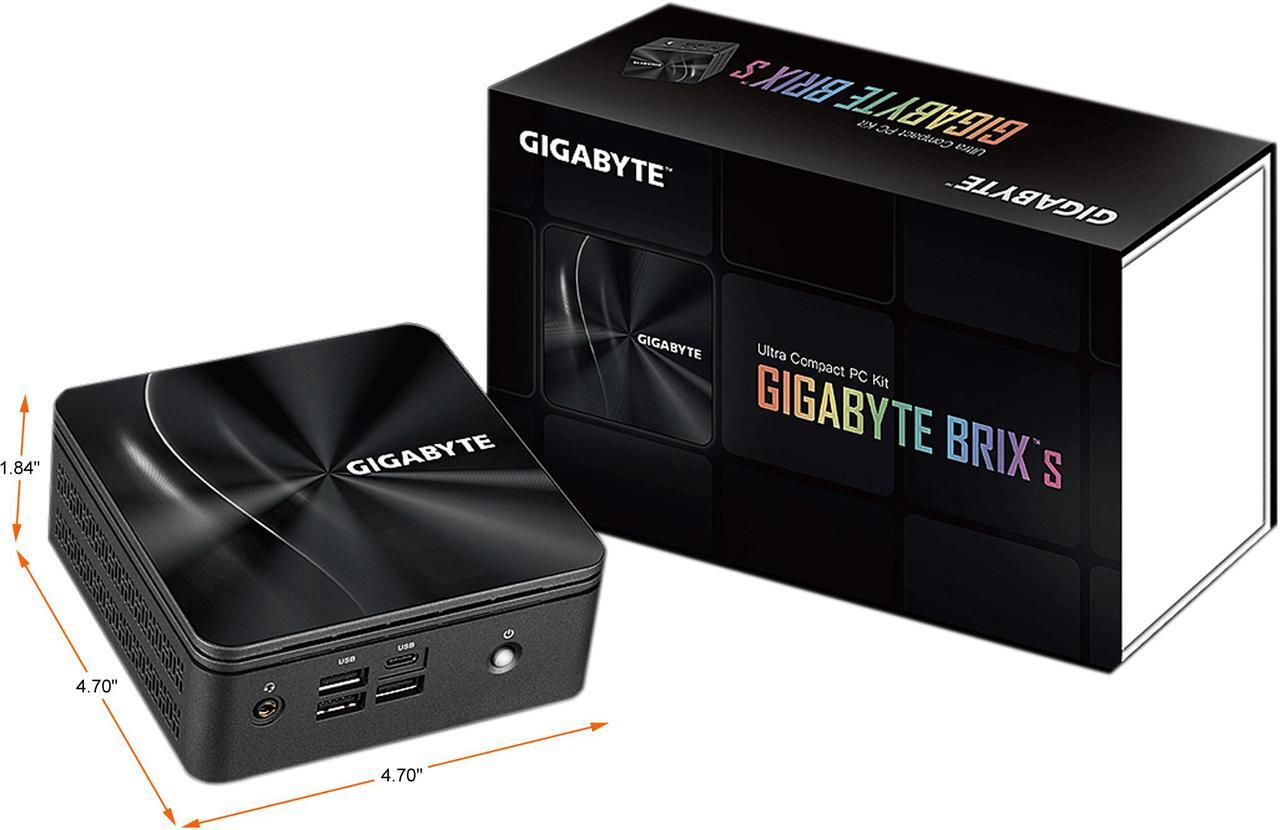 Alt view image 11 of 11 - GIGABYTE BRIX GB-BRR7H-4800-BWUS Ultra Compact PC Kit (AMD Barebone AMD, Include AMD RYZEN R7-4800U CPU)