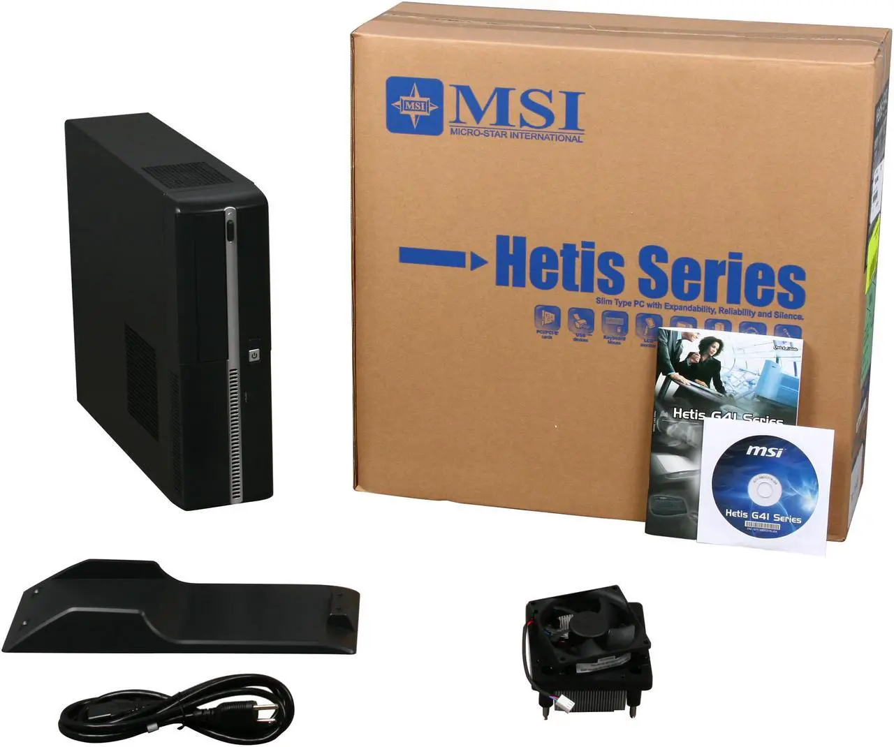 Alt view image 9 of 9 - MSI Hetis G41 Intel Socket T(LGA775) Intel G41 Barebone