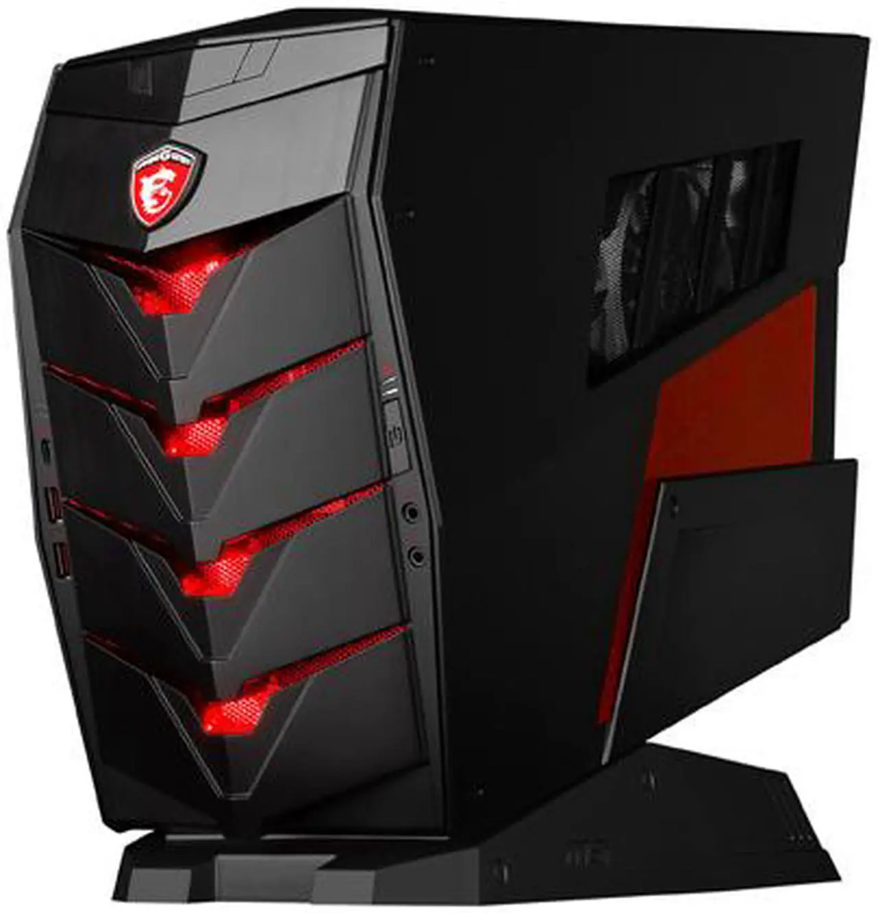 Alt view image 3 of 10 - MSI Aegis Black / Red Barebone - Aegis-001BUS