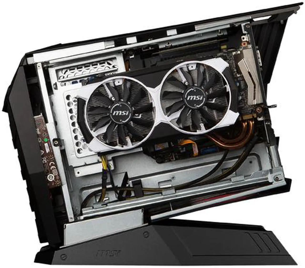 Alt view image 7 of 10 - MSI Aegis Black / Red Barebone - Aegis-001BUS
