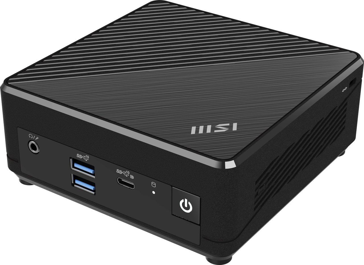 Main image of MSI Cubi N ADL Fanless Ultrasmall NUC MINI PC Barebone PC, Intel Celeron N100, WiFi AC9462, BT 5, Duel LAN, ThunderBOLT Type C, Black, Non-OS (ADL-055BUS)