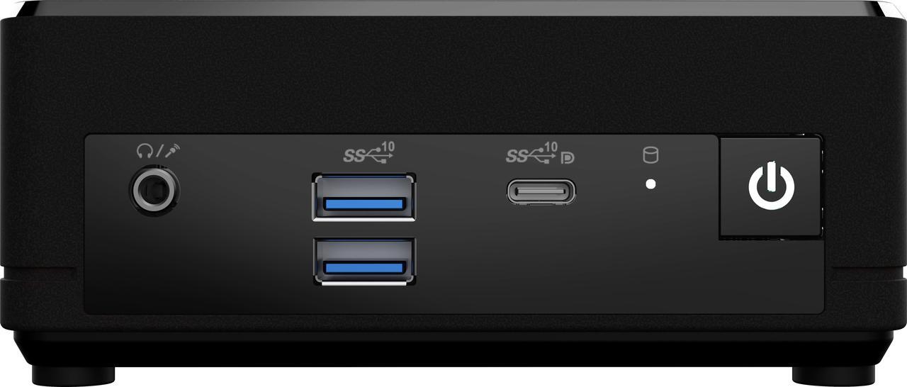 Alt view image 8 of 9 - MSI Cubi N ADL Fanless Ultrasmall NUC MINI PC Barebone PC, Intel Celeron N100, WiFi AC9462, BT 5, Duel LAN, ThunderBOLT Type C, Black, Non-OS (ADL-055BUS)