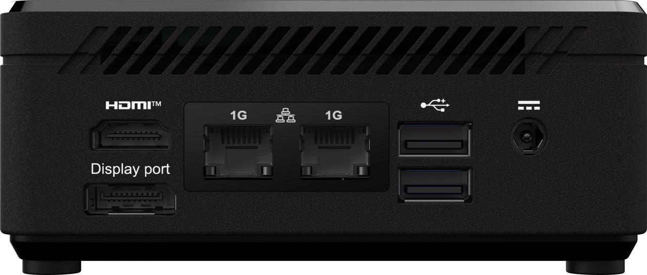 Alt view image 9 of 9 - MSI Cubi N ADL Fanless Ultrasmall NUC MINI PC Barebone PC, Intel Celeron N100, WiFi AC9462, BT 5, Duel LAN, ThunderBOLT Type C, Black, Non-OS (ADL-055BUS)
