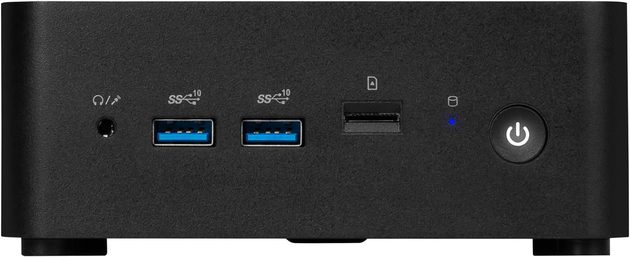 MSI Cubi NUC 1M-010BUS Black Mini PC Barebone, with Intel Core 5 120 U, Thunderbolt 4, Dual 2.5G LAN, 4 USB ,Quadruple Display Support, Single Unit - Memory and Storage Sold Separately