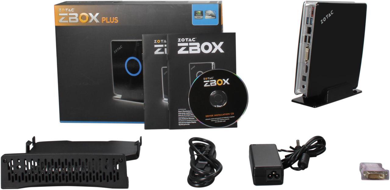 Alt view image 7 of 7 - Zotac ZBOX-ID41-PLUS-U Intel NM10 Black Mini / Booksize Barebone System