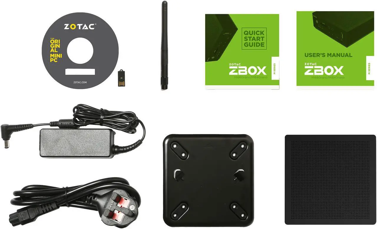 Alt view image 9 of 11 - Zotac ZBOX M Series ZBOX-MI660NANO-U Mini / Booksize Barebone System