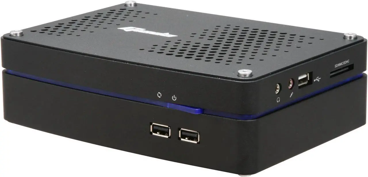 Main image of Giada CUBE-N3-D2OB Intel Atom 330 CPU NVIDIA ION graphics eSATA Black Mini / Booksize Barebone System