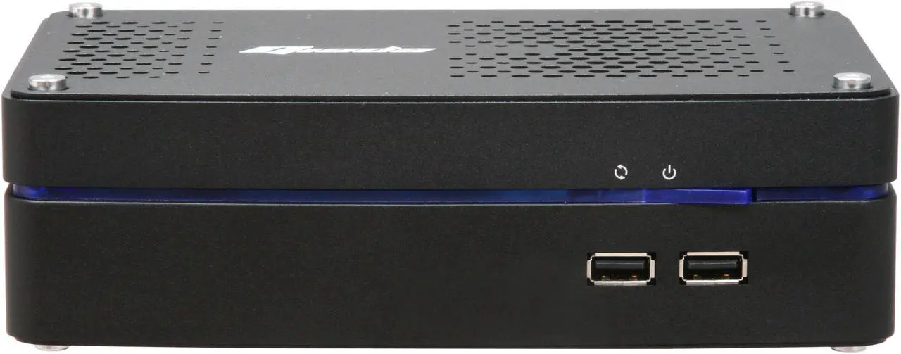 Alt view image 2 of 5 - Giada CUBE-N3-D2OB Intel Atom 330 CPU NVIDIA ION graphics eSATA Black Mini / Booksize Barebone System