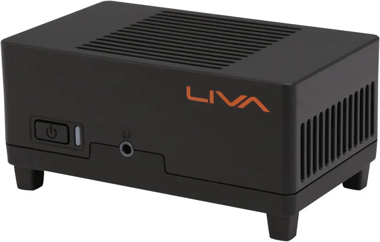 Main image of Black ECS LIVA 64GB 2GB DDR3L RAM installed 64GB eMMC Storage