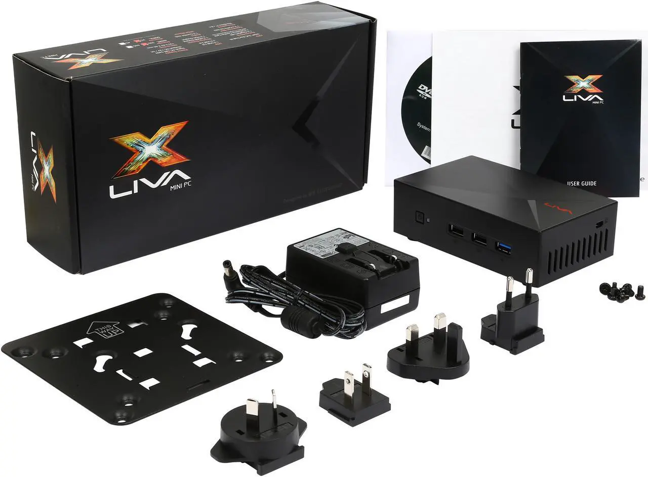 Alt view image 7 of 6 - LIVA X 2GB/32GB Mini PC