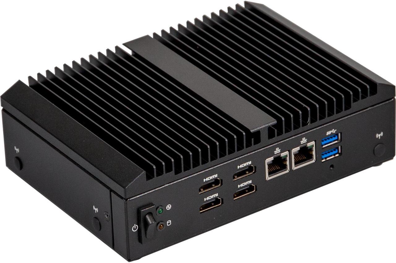 GIGAIPC QBiX-Pro-AMDA1605H-A1 Black Embedded Systems