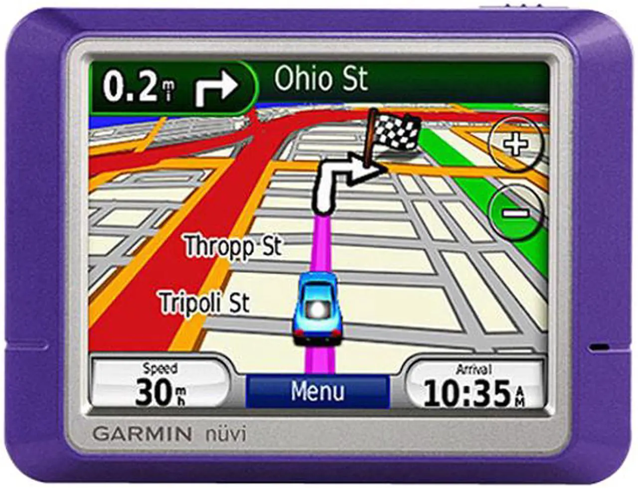 Main image of Garmin Nuvi 205 Purple 3.5" GPS Navigation with Voice Prompts