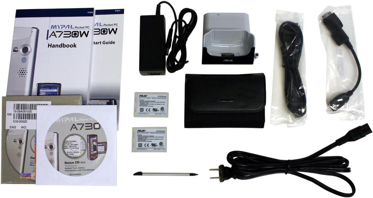 Alt view image 9 of 10 - ASUS MyPal A730W PDA Intel XScale PXA270 520 MHz 640 x 480 TFT 3.7" IrDA Bluetooth WirelessLAN
