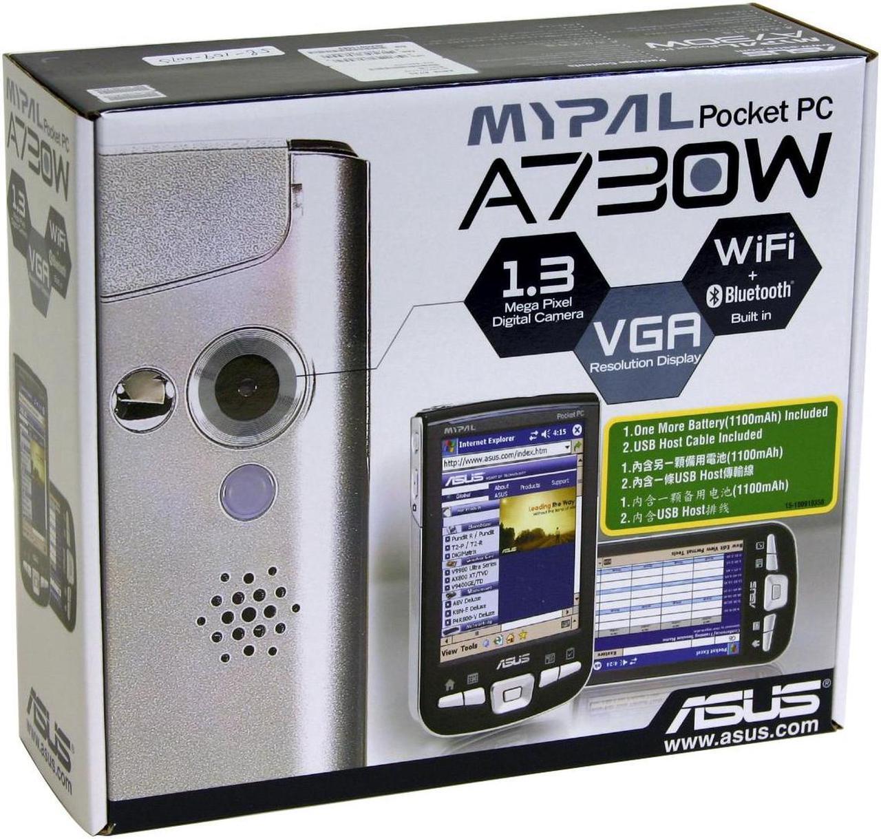 Alt view image 10 of 10 - ASUS MyPal A730W PDA Intel XScale PXA270 520 MHz 640 x 480 TFT 3.7" IrDA Bluetooth WirelessLAN