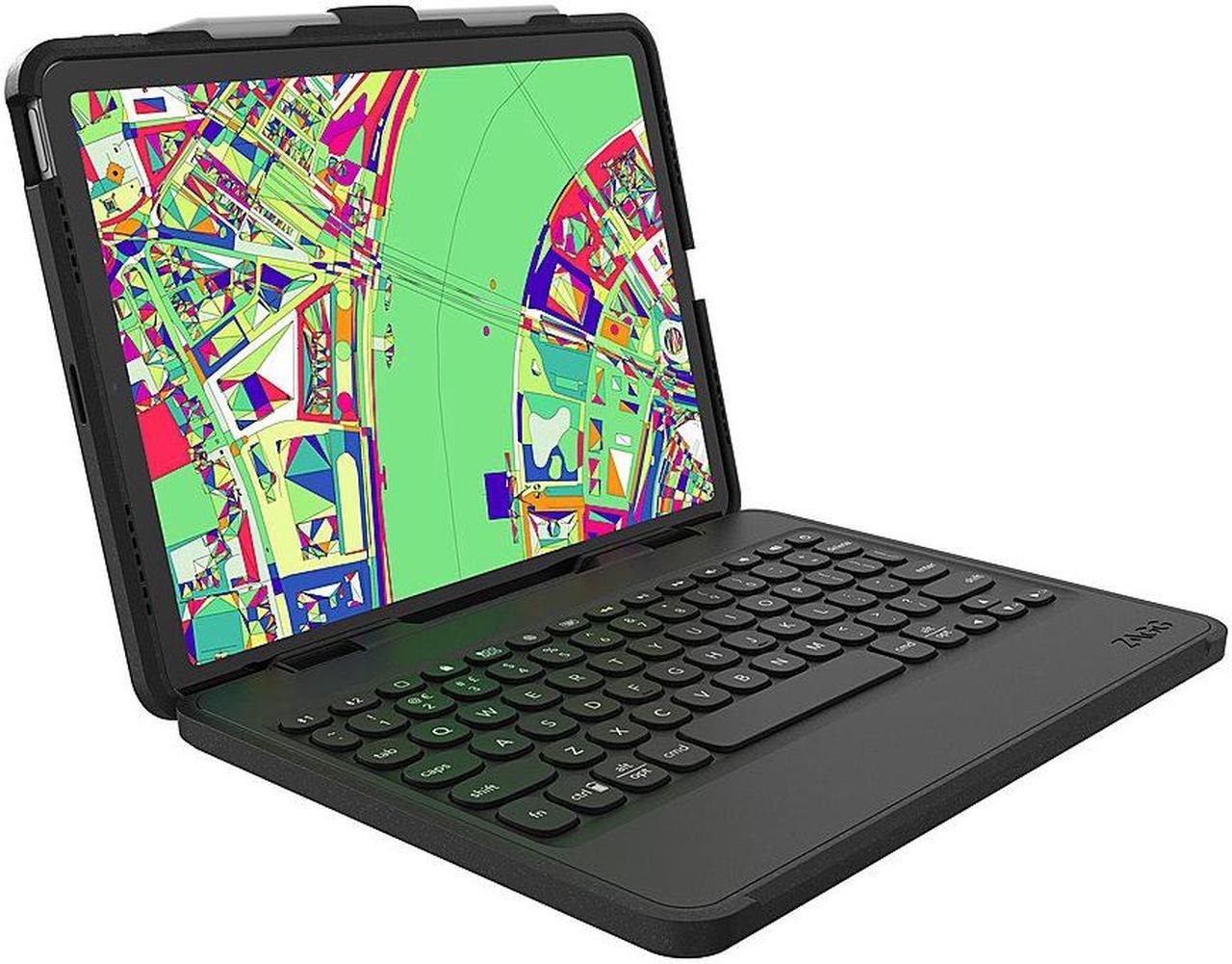 Main image of ZAGG Black Rugged Book Wireless Keyboard & Detachable Case for Apple iPad Air 10.9 103107270