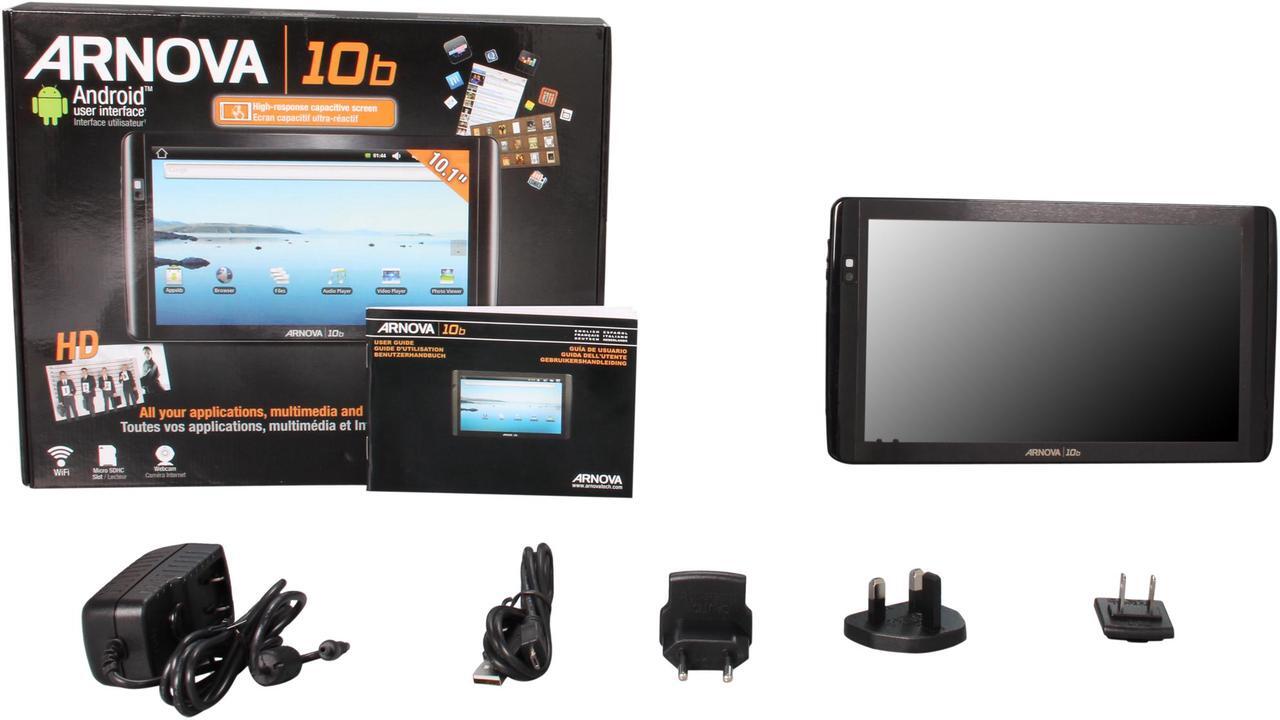 Alt view image 8 of 8 - Archos Arnova 10b 10.1" 8GB Multi-Touch Screen Internet Tablet Running Android + Wi-Fi (501737)