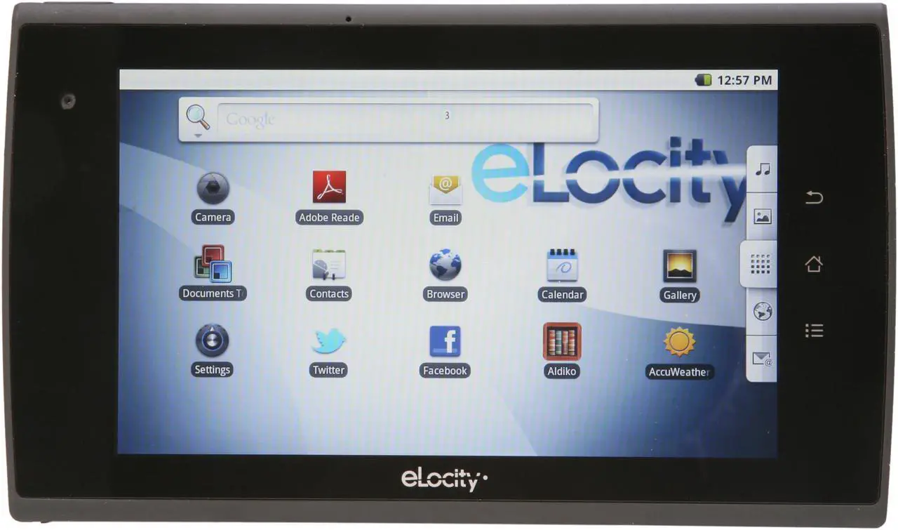 Main image of Elocity A7-004 512MB Memory 7.0" 1024 x 600 A7+ Internet Tablet Android 2.2 (Froyo)