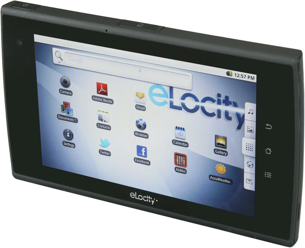 Alt view image 2 of 9 - Elocity A7-004 512MB Memory 7.0" 1024 x 600 A7+ Internet Tablet Android 2.2 (Froyo)