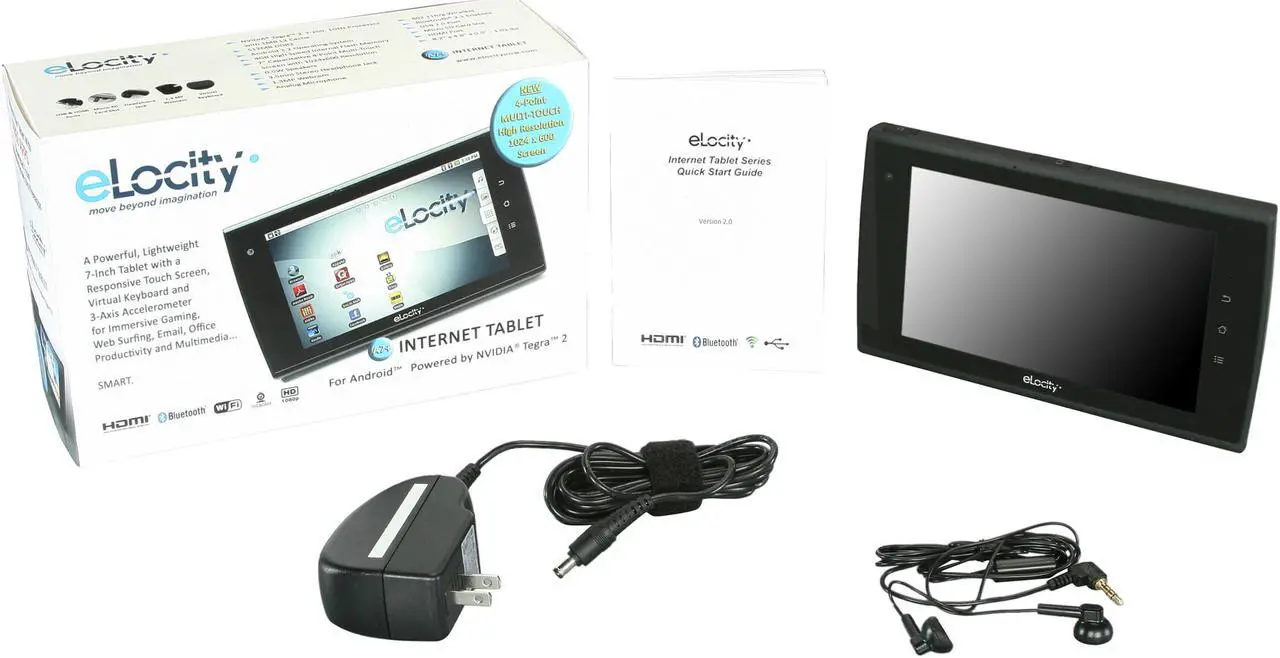 Alt view image 9 of 9 - Elocity A7-004 512MB Memory 7.0" 1024 x 600 A7+ Internet Tablet Android 2.2 (Froyo)