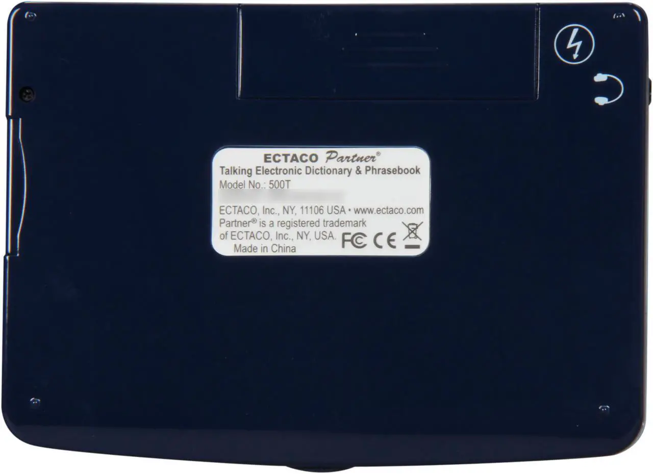 Alt view image 6 of 7 - ECTACO Partner E500T English-Spanish Talking Electronic Dictionary and Audio PhraseBook