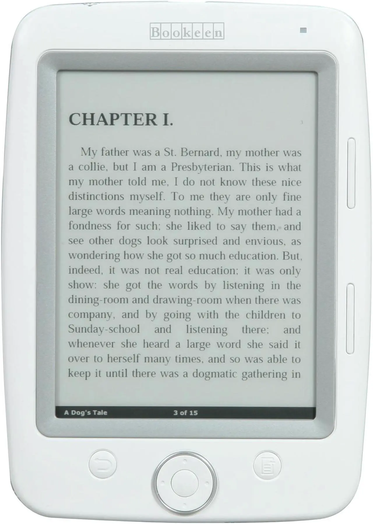 Alt view image 2 of 7 - Bookeen Cybook Opus E-Book Reader, White