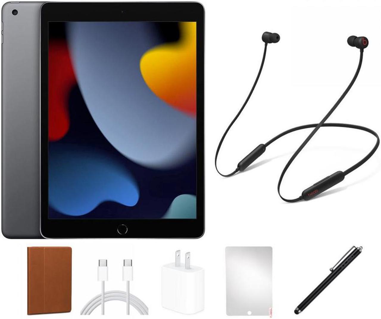 Main image of Apple Ipad 10.2 Inch Screen, 9th Gen, Silver, 64GB, Wi-Fi Only, Bundle. Bundle includes Beats or JBL headset, Case, Screen Protector, Stylus Pen and Charging Accessories