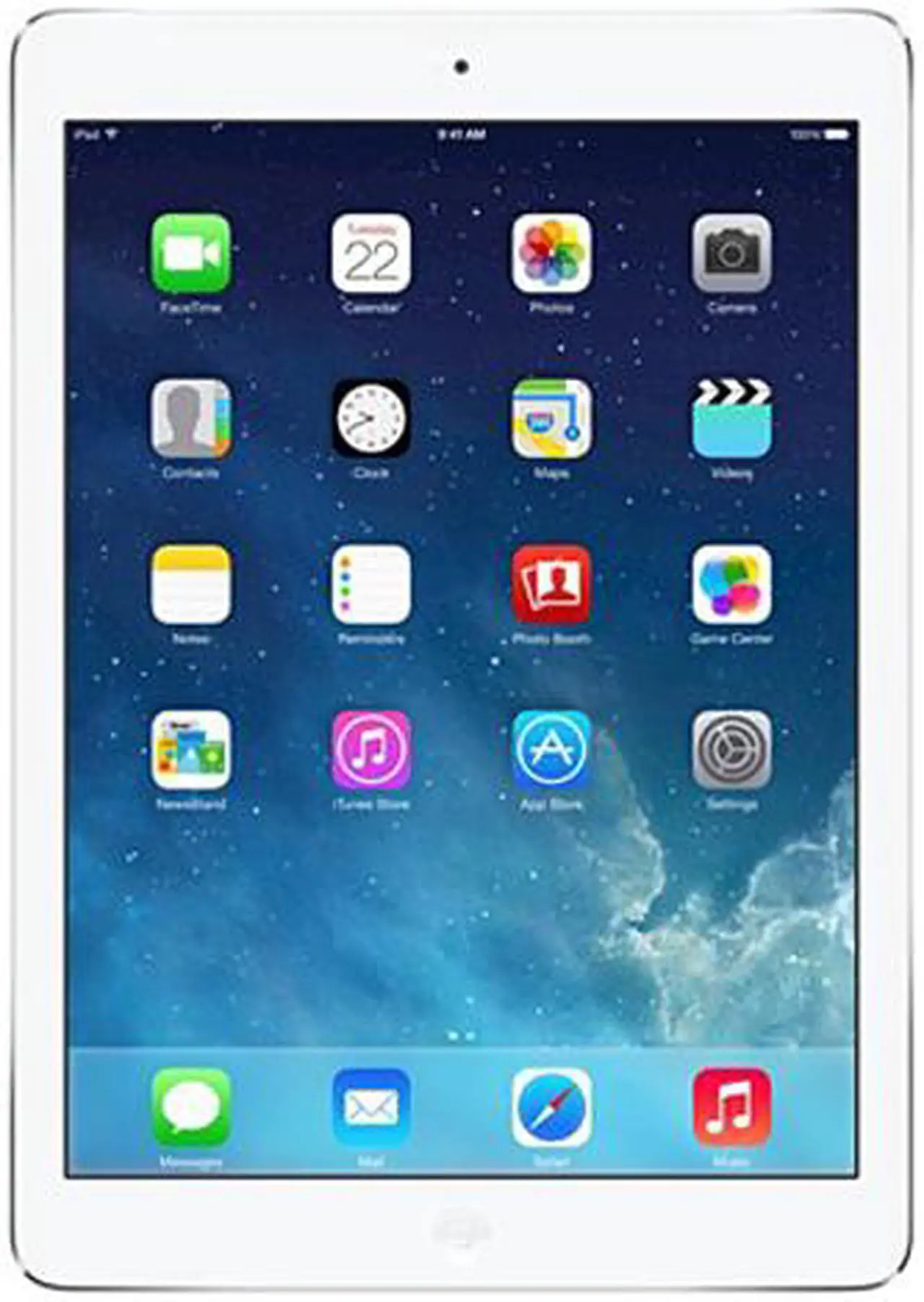 Main image of Apple iPad Air MD789LL/A (32GB, Wi-Fi, White with Silver) OLD VERSION