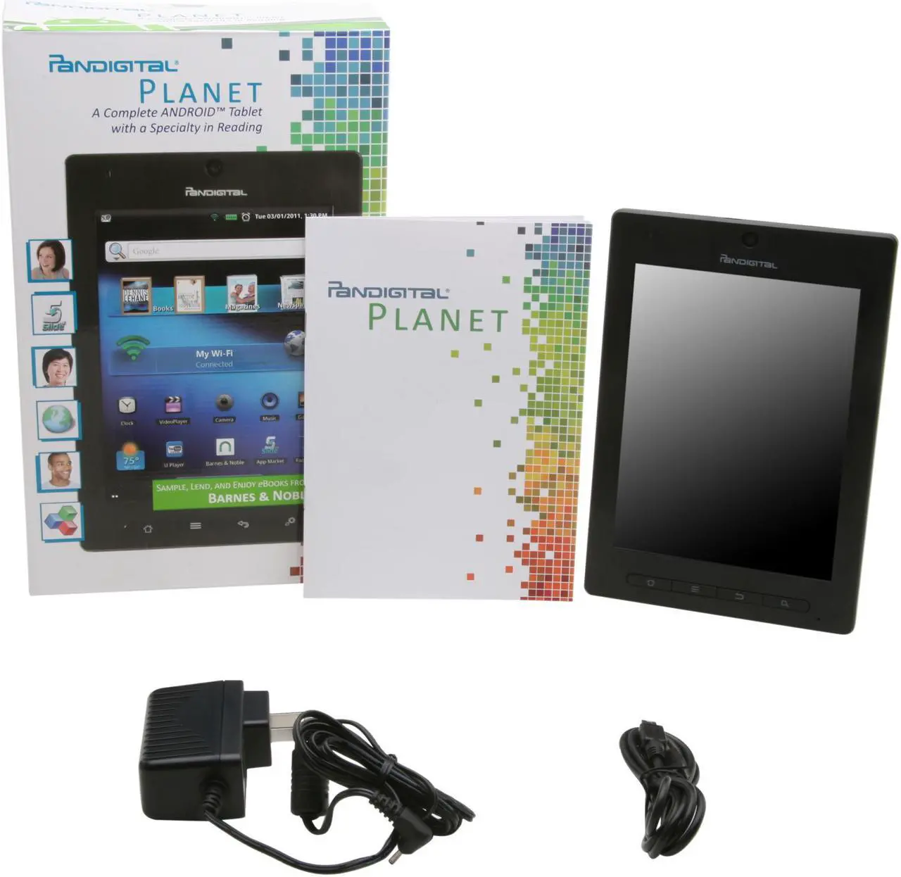 Alt view image 7 of 7 - Pandigital Planet 7" Touchscreen Media Tablet with Google Android and Wi-Fi