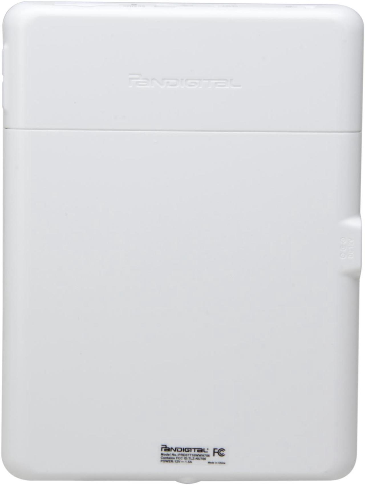 Alt view image 4 of 9 - Pandigital Novel 7" Color Multimedia e-Reader/Tablet Running Google Android 2.0 + Wi-Fi - White