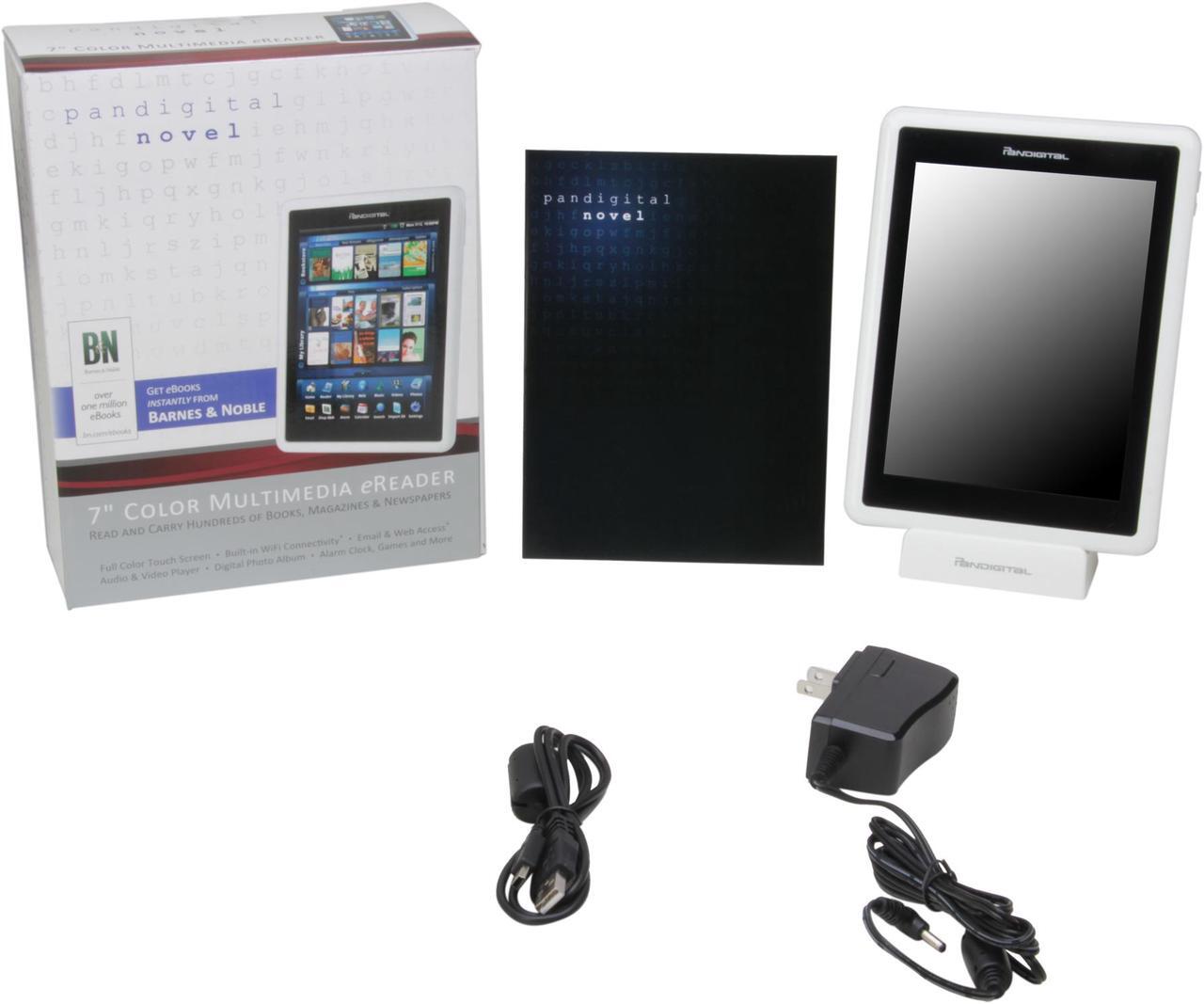 Alt view image 9 of 9 - Pandigital Novel 7" Color Multimedia e-Reader/Tablet Running Google Android 2.0 + Wi-Fi - White