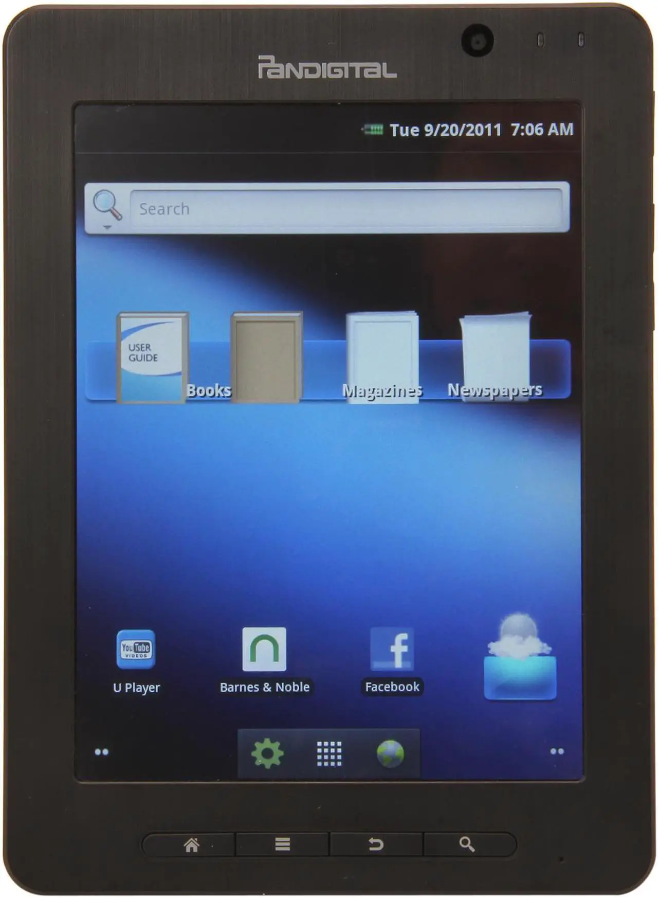 Main image of Pandigital R80B400 512MB DRAM Memory 8.0" 800 x 600 SuperNova Media Tablet Android 2.3 (Gingerbread)