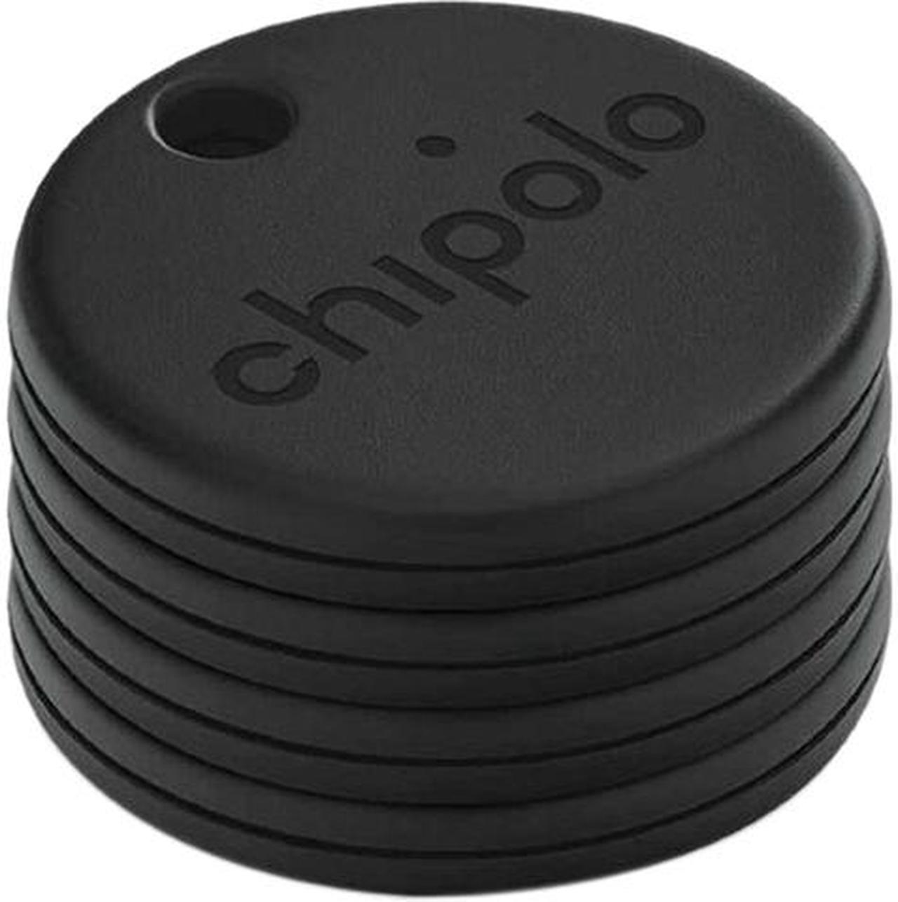 Chipolo One Spot CH-C21M-4GY-R-FR/EN 4 Pack Bluetooth Item Finder (Works with Find My) Almost Black