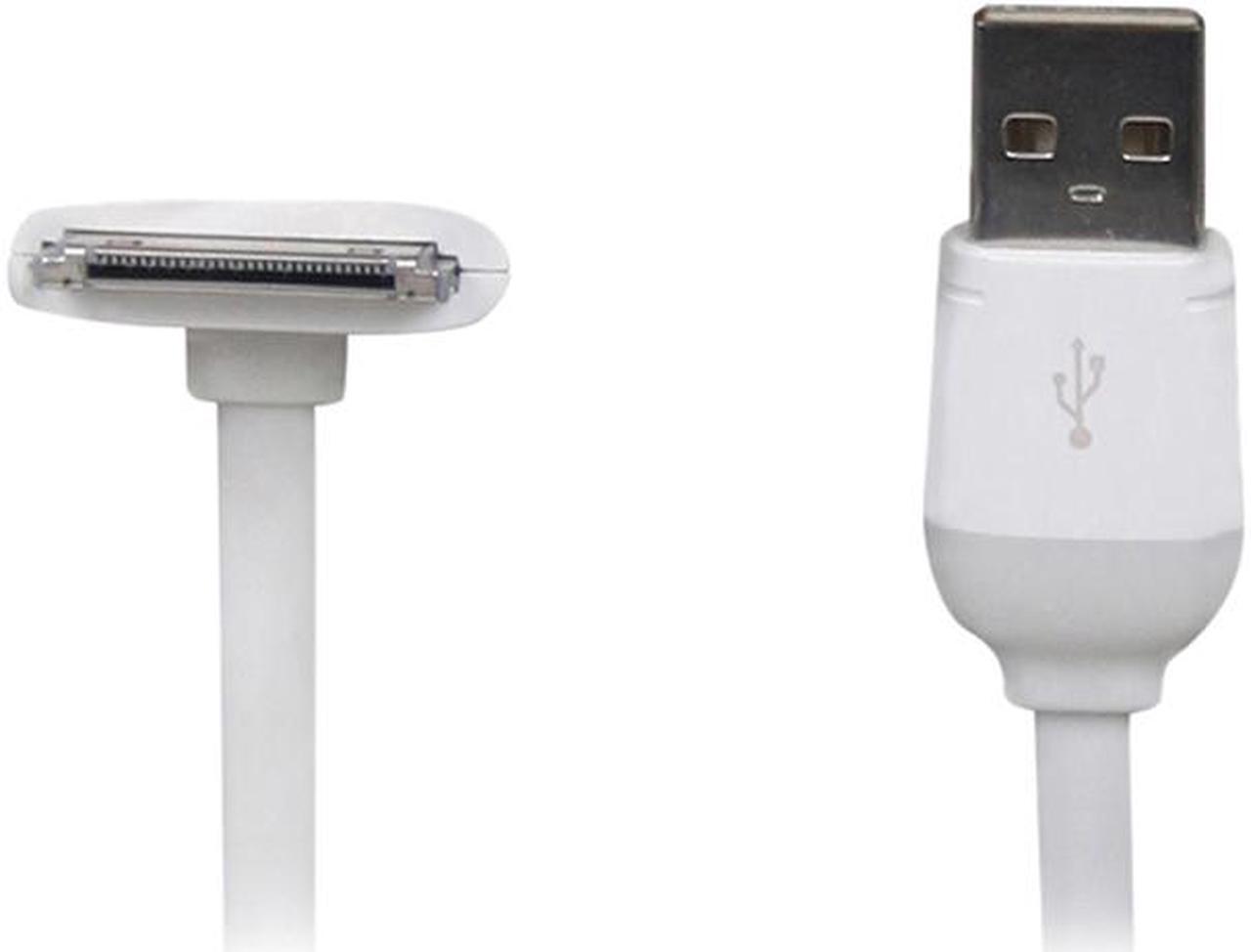 Main image of The Joy Factory PDC101 White DuraLink 90 degree Apple 30-Pin to USB Cable (6 ft)