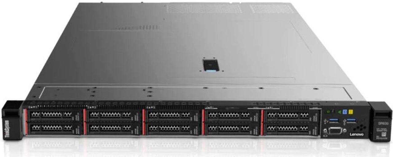 Main image of Lenovo ThinkSystem SR635 7Y991005NA 1U Rackmount Rack Server - 1x AMD EPYC 7203P 2.80 GHz - 64 GB RAM TruDDR4 - ASPEED AST2500 - 1x 1100W 7Y991005NA