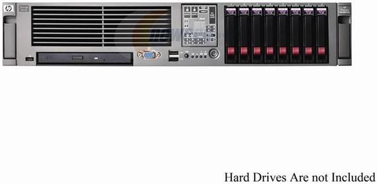Main image of HP ProLiant DL380 G5 Rack Quad-Core Intel Xeon E5440 2.83 GHz 2GB DDR2 Server Quad-Core Intel Xeon Processor E5440 2.83 GHz 2GB (2 x 1GB) PC2-5300 DDR2 458563-001