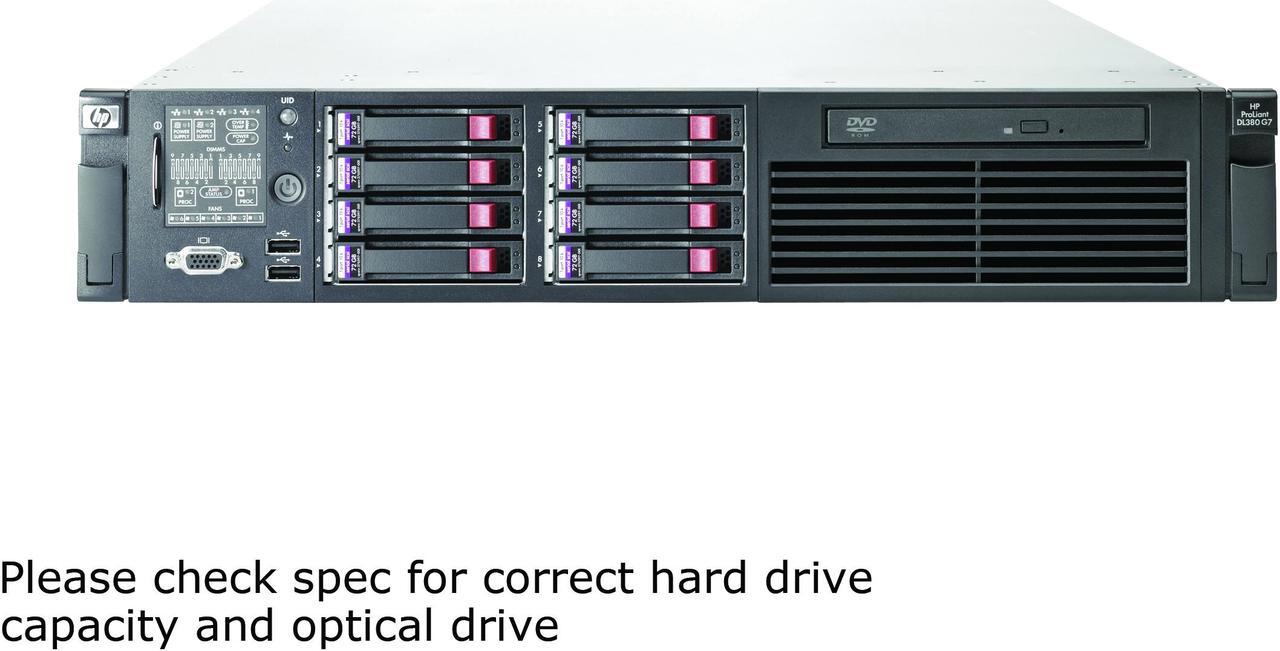 Main image of HP ProLiant DL380 G7 Rack 2 x Intel Xeon X5670 2.93 GHz 24GB DDR3 Special Rack Server 2 x Intel Xeon X5670 (6 core, 2.93 GHz) 24GB (6 x 4GB) DDR3 605878-005