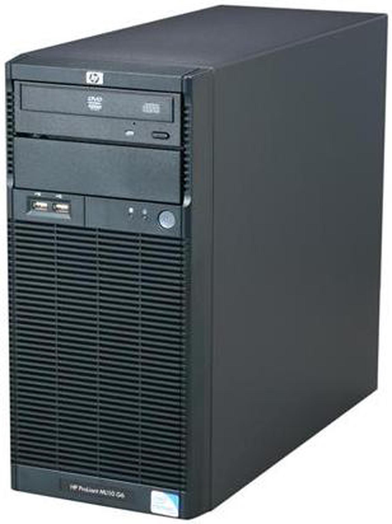 Main image of HP ProLiant ML110 G6 Tower Intel Pentium G6950 2.80 GHz 2GB DDR3 160GB HDD 300W PS Server Intel Pentium G6950 (2 core, 2.80 GHz) 2GB DDR3 1 x 160GB 506666-001