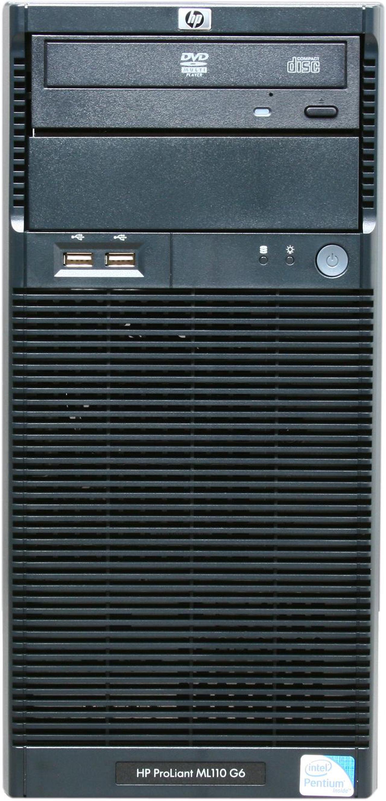 Alt view image 2 of 8 - HP ProLiant ML110 G6 Tower Intel Pentium G6950 2.80 GHz 2GB DDR3 160GB HDD 300W PS Server Intel Pentium G6950 (2 core, 2.80 GHz) 2GB DDR3 1 x 160GB 506666-001